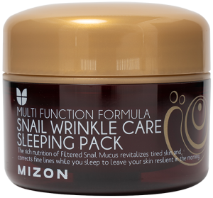 Mizon~Ночная регенерирующая маска c экстрактом муцина улитки~Snail Wrinkle Care Sleeping Pack